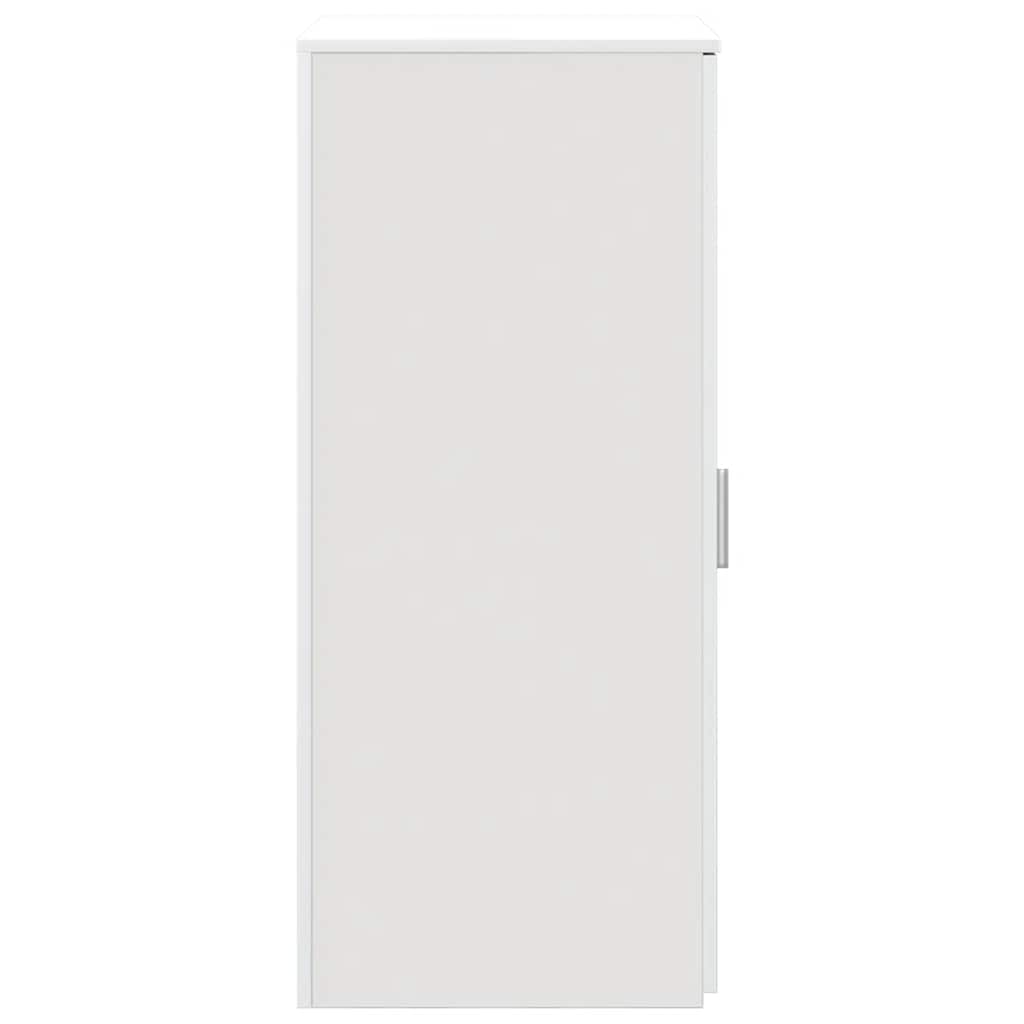 Oppbevaringsskap hvit 50x45x103,5 cm konstruert tre