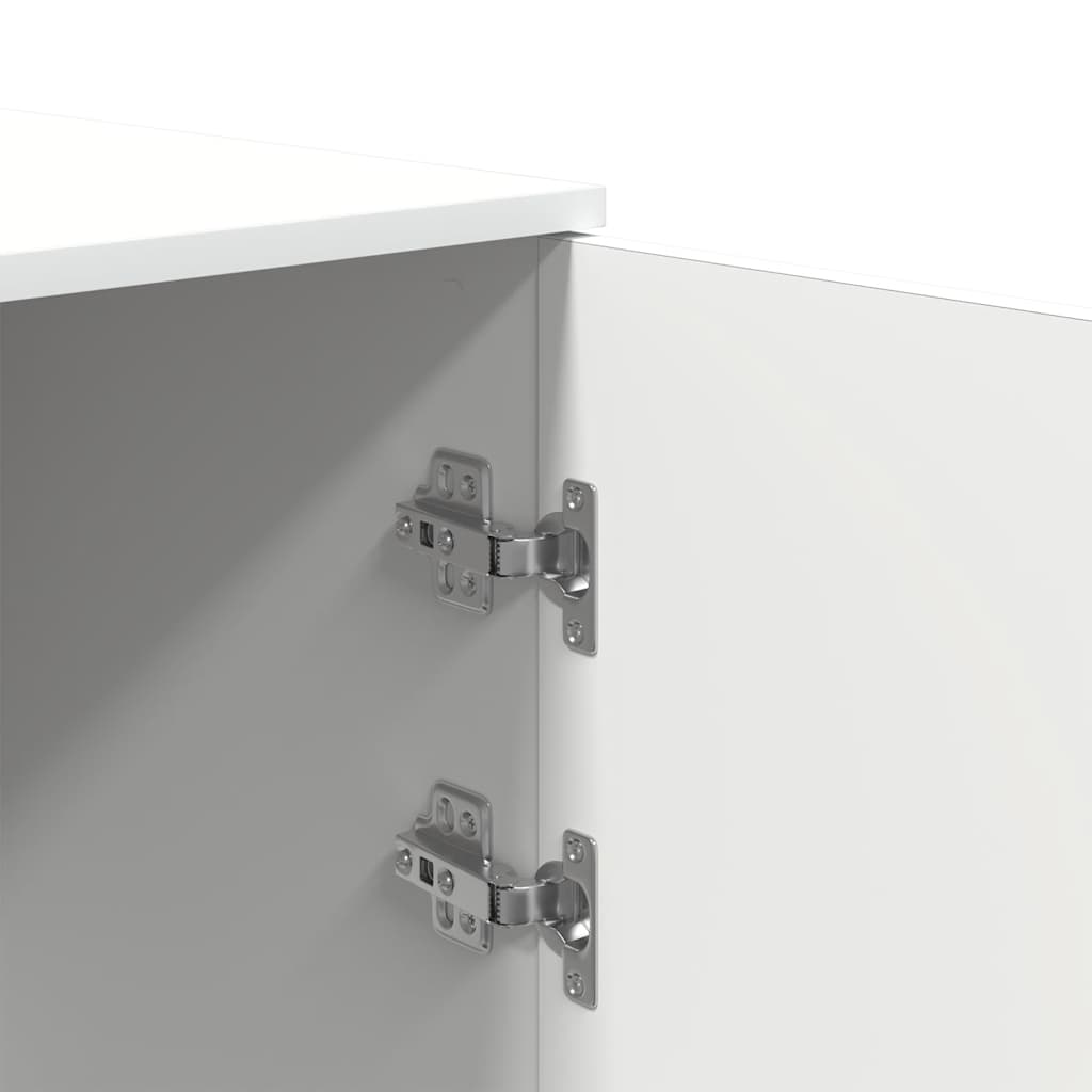 Oppbevaringsskap hvit 50x45x103,5 cm konstruert tre