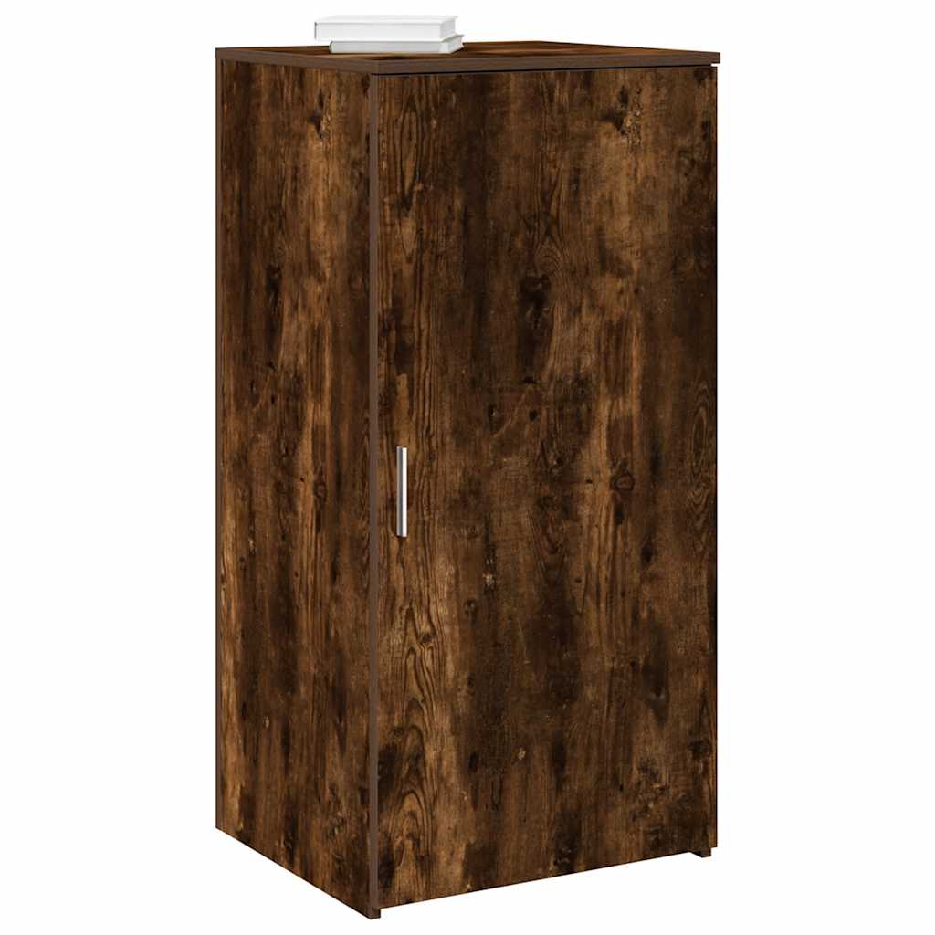 Oppbevaringsskap røkt eik 50x45x103,5 cm konstruert tre