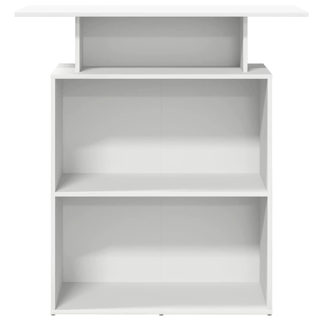Resepsjonsdisk hvit 100x40x104 cm konstruert tre