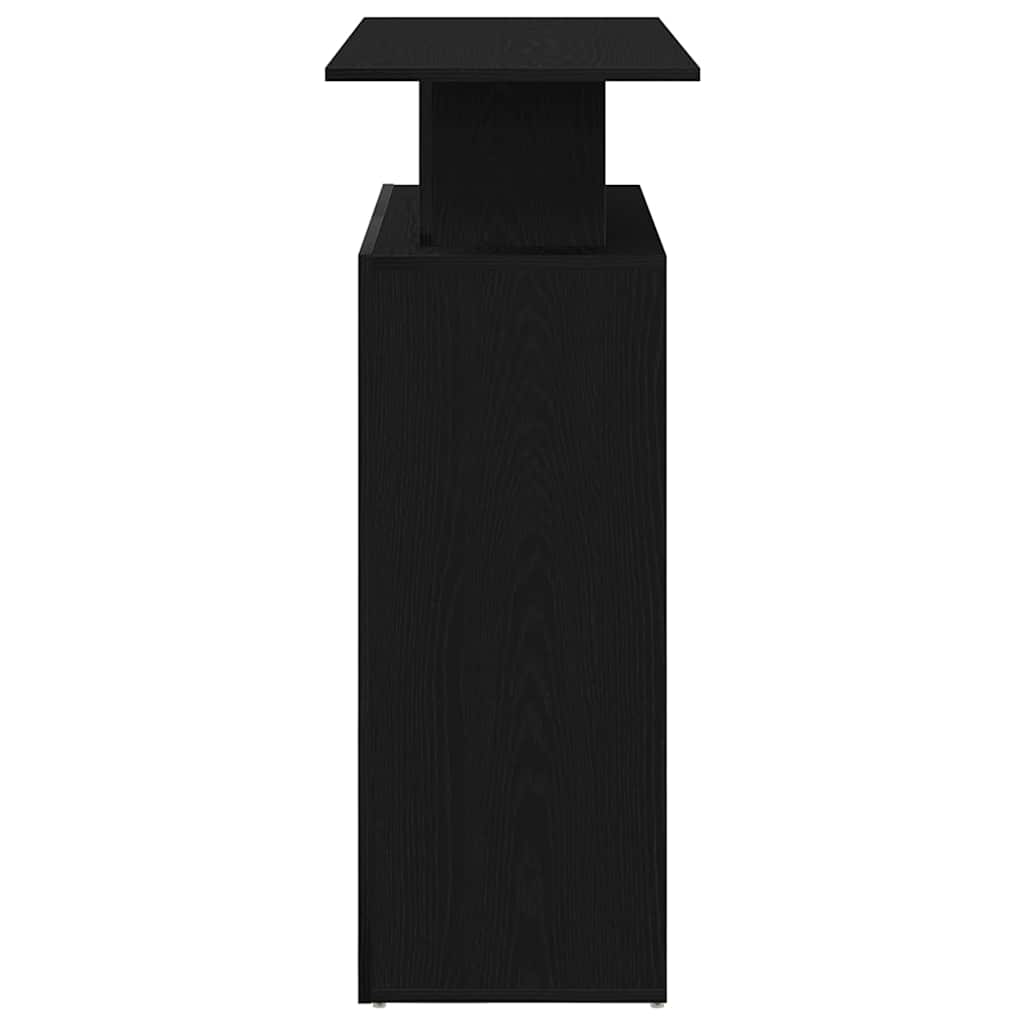 Resepsjonsdisk svart 100x40x104 cm konstruert tre