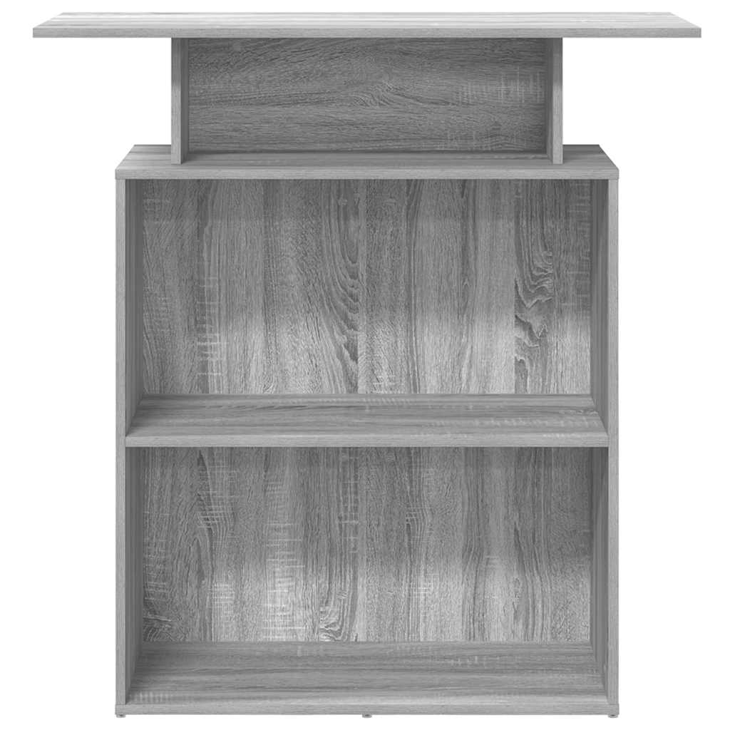 Resepsjonspult grå sonoma 100x40x104 cm konstruert tre