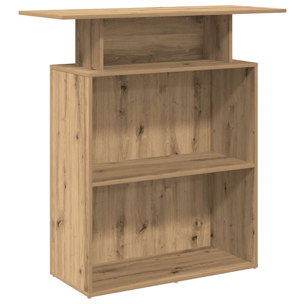 Resepsjonspult artisan eik 100x40x104 cm konstruert tre