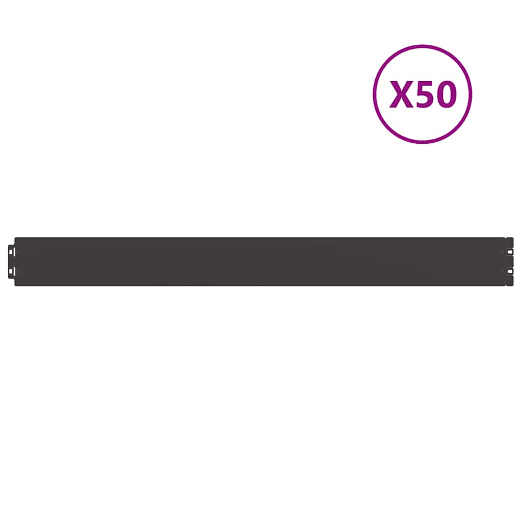 Plenkanter 50 stk svart 10x103 cm kaldvalset stål