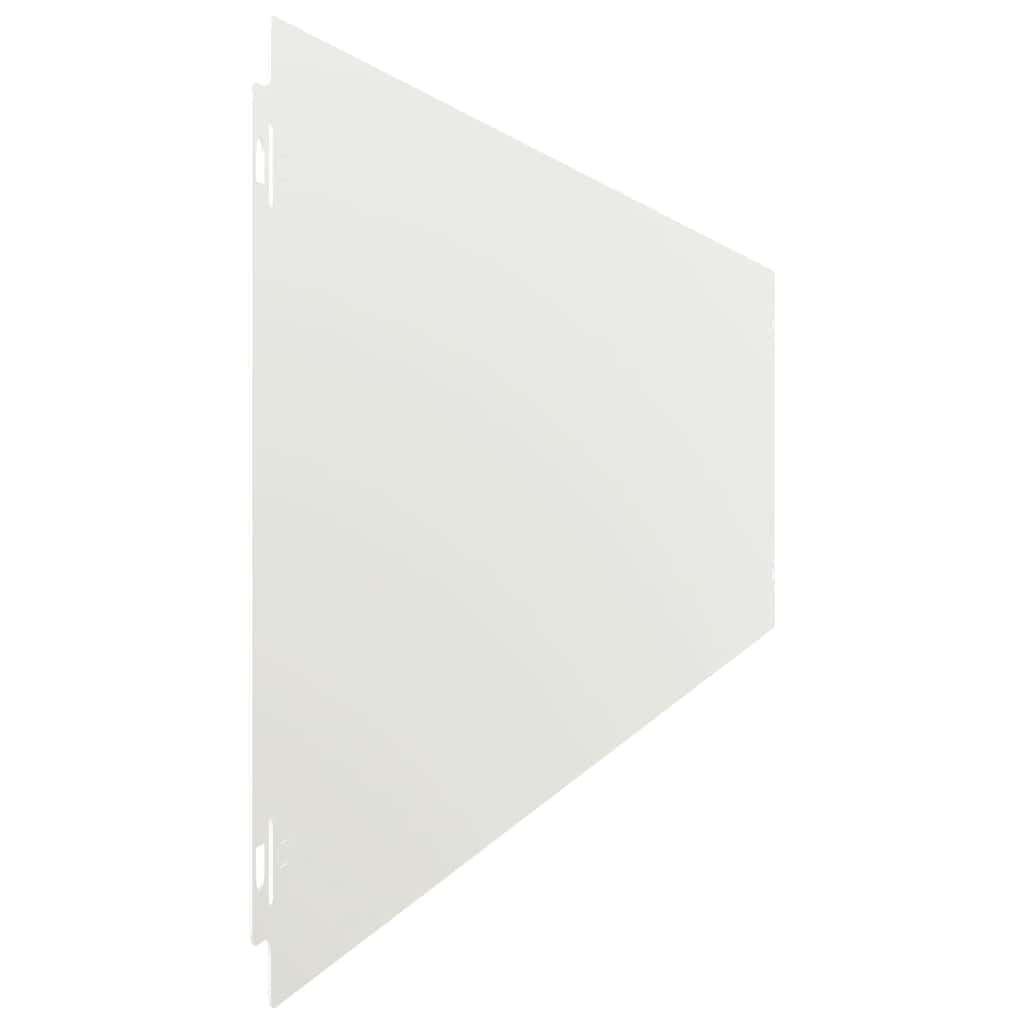 Plenkanter 10 stk hvit 20x103 cm kaldvalset stål
