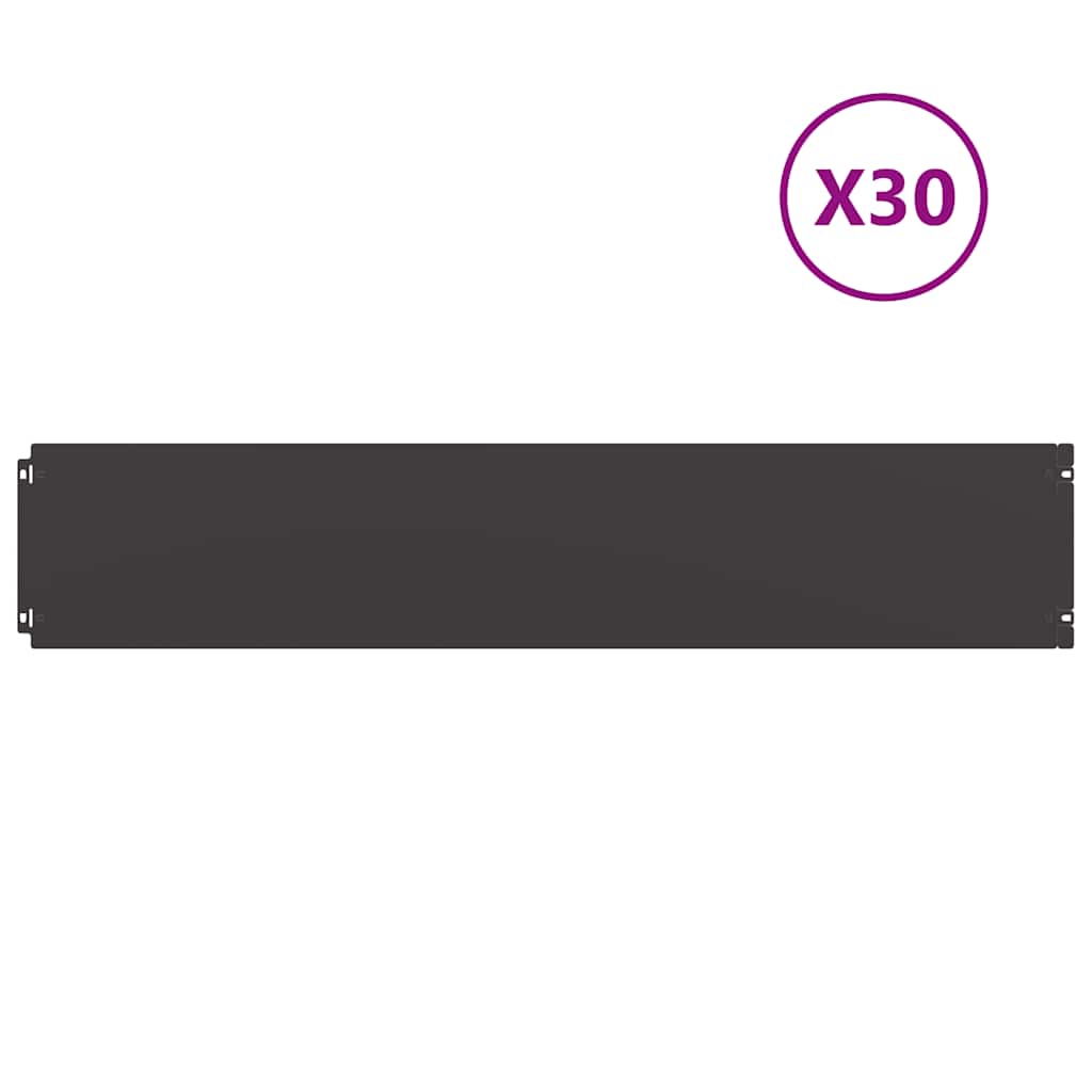 Plenkanter 30 stk svart 20x103 cm kaldvalset stål