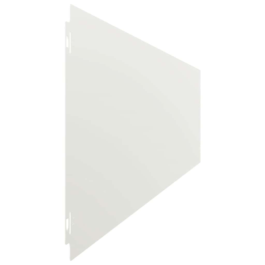 Plenkanter 30 stk hvit 20x103 cm kaldvalset stål