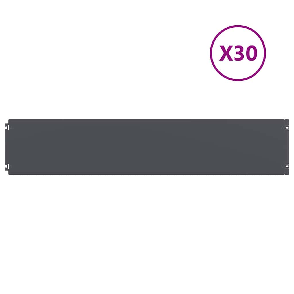 Plenkanter 30 stk antrasitt 20x103 cm kaldvalset stål