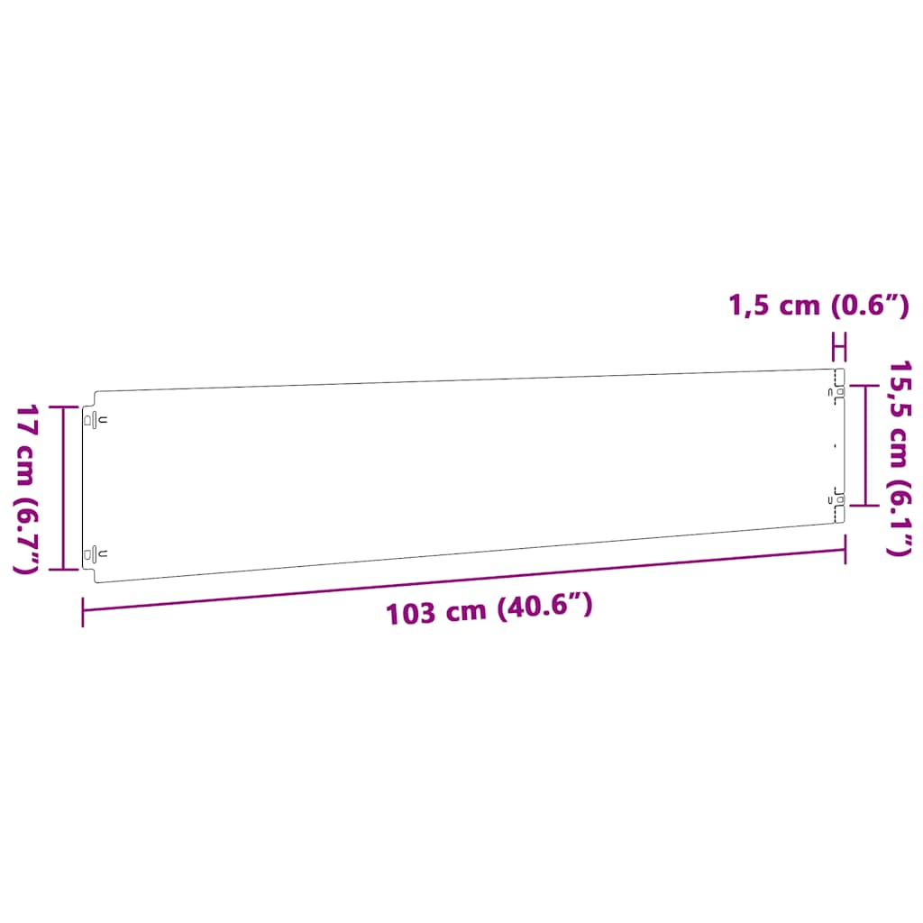 Plenkanter 30 stk olivengrønn 20x103 cm kaldvalset stål