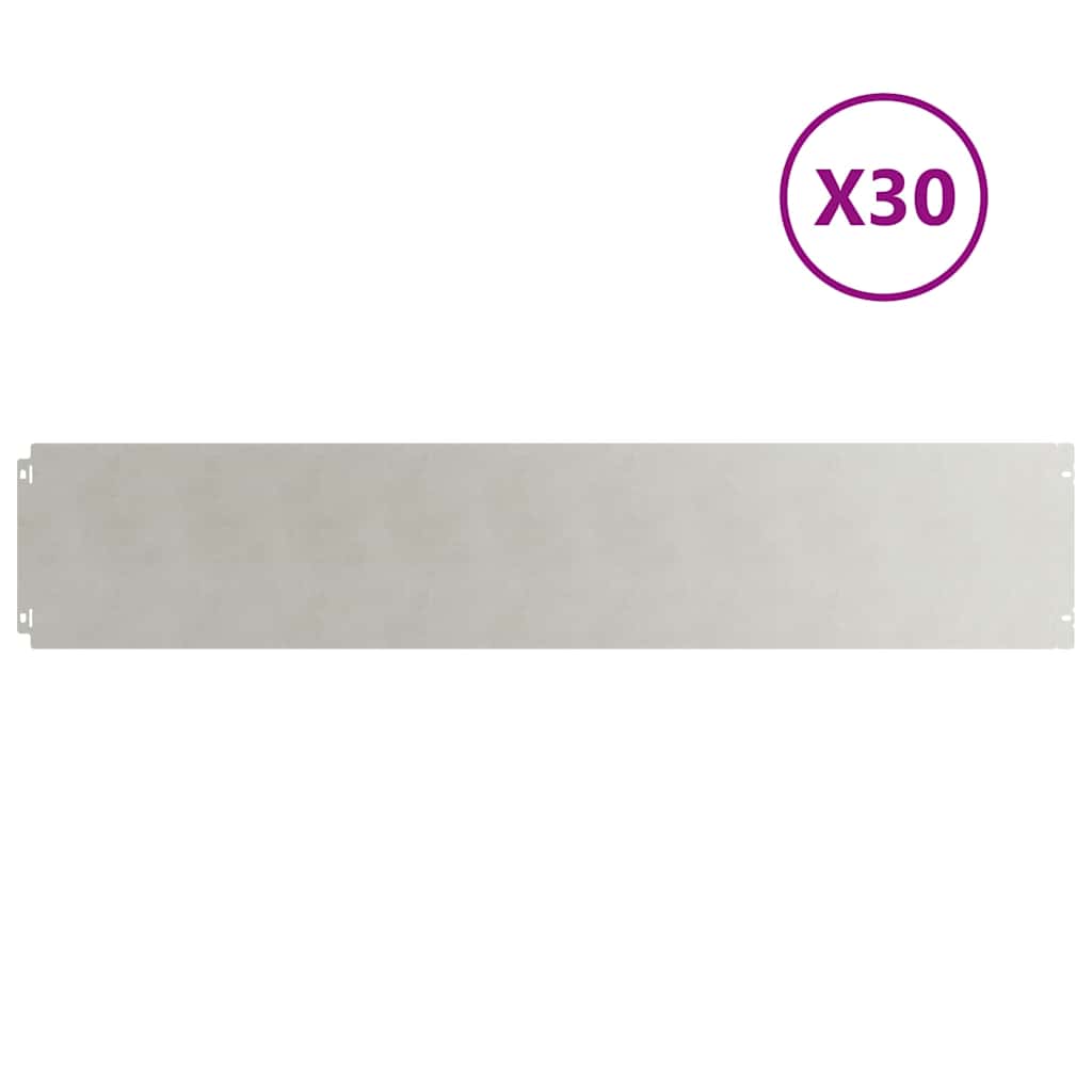 Plenkanter 30 stk 20x103 cm rustfritt stål