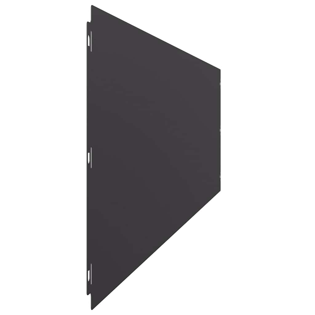 Gjerdekant 10 stk. 25 x 103 cm Kaldvalsestål Svart