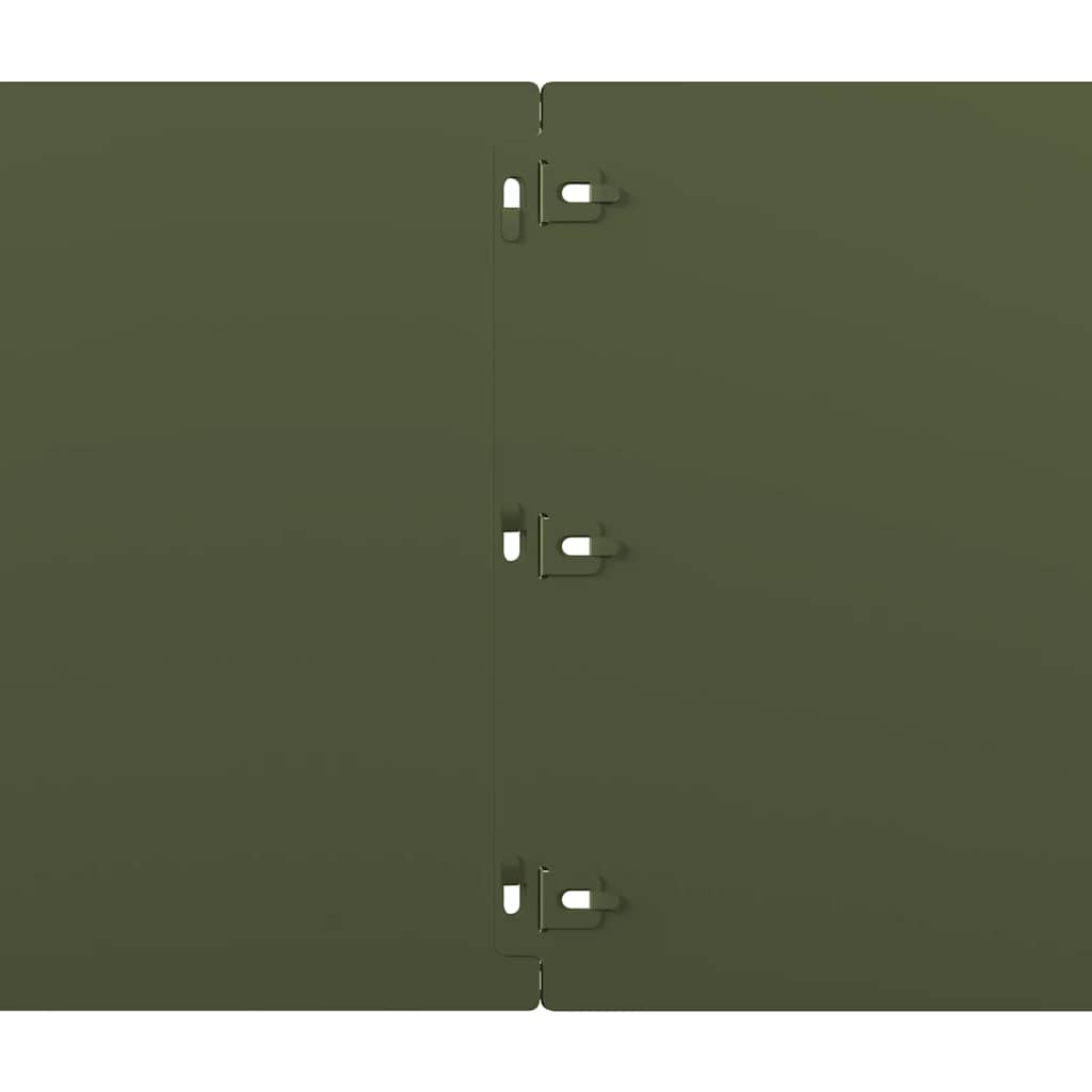 Plenkanter 20 stk olivengrønn 25x103 cm kaldvalset stål