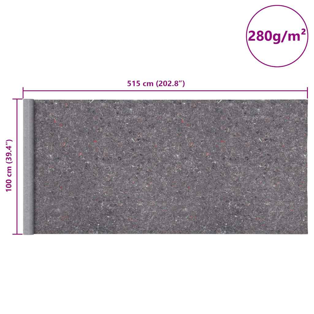 sklisikker malerfleeces 2 stk 5 m 280 g/m² grå