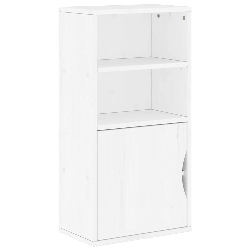 Sideskap ODDA hvit 40x24x79 cm heltre furu
