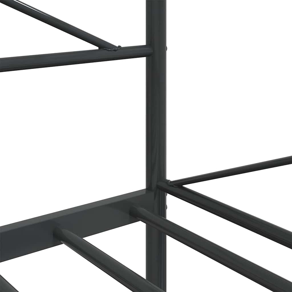 Dagseng uten madrass svart 100x190 cm stål