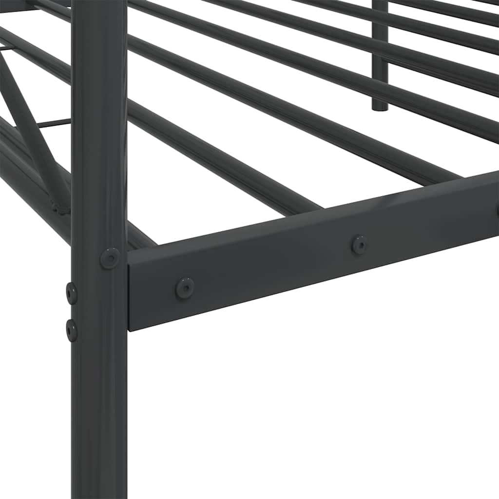 Dagseng uten madrass svart 107x203 cm stål