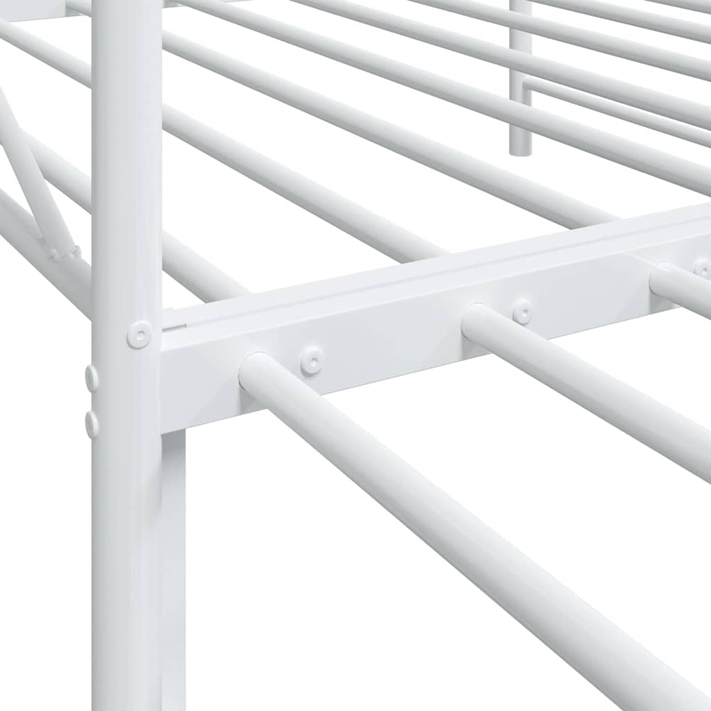 Dagseng med trille uten madrass hvit 107x203 cm stål