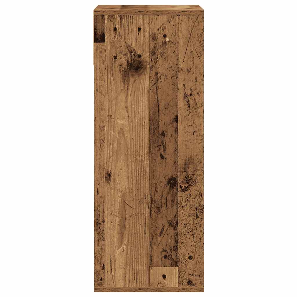Bokhylle gammelt tre 34x31x80 cm konstruert tre vidaXL