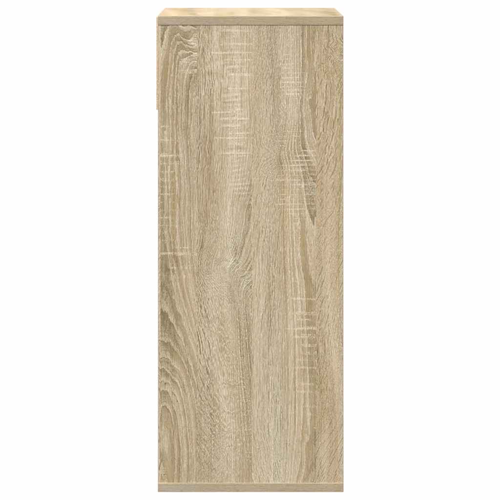 Bokhylle sonoma eik 34x31x80 cm konstruert tre vidaXL