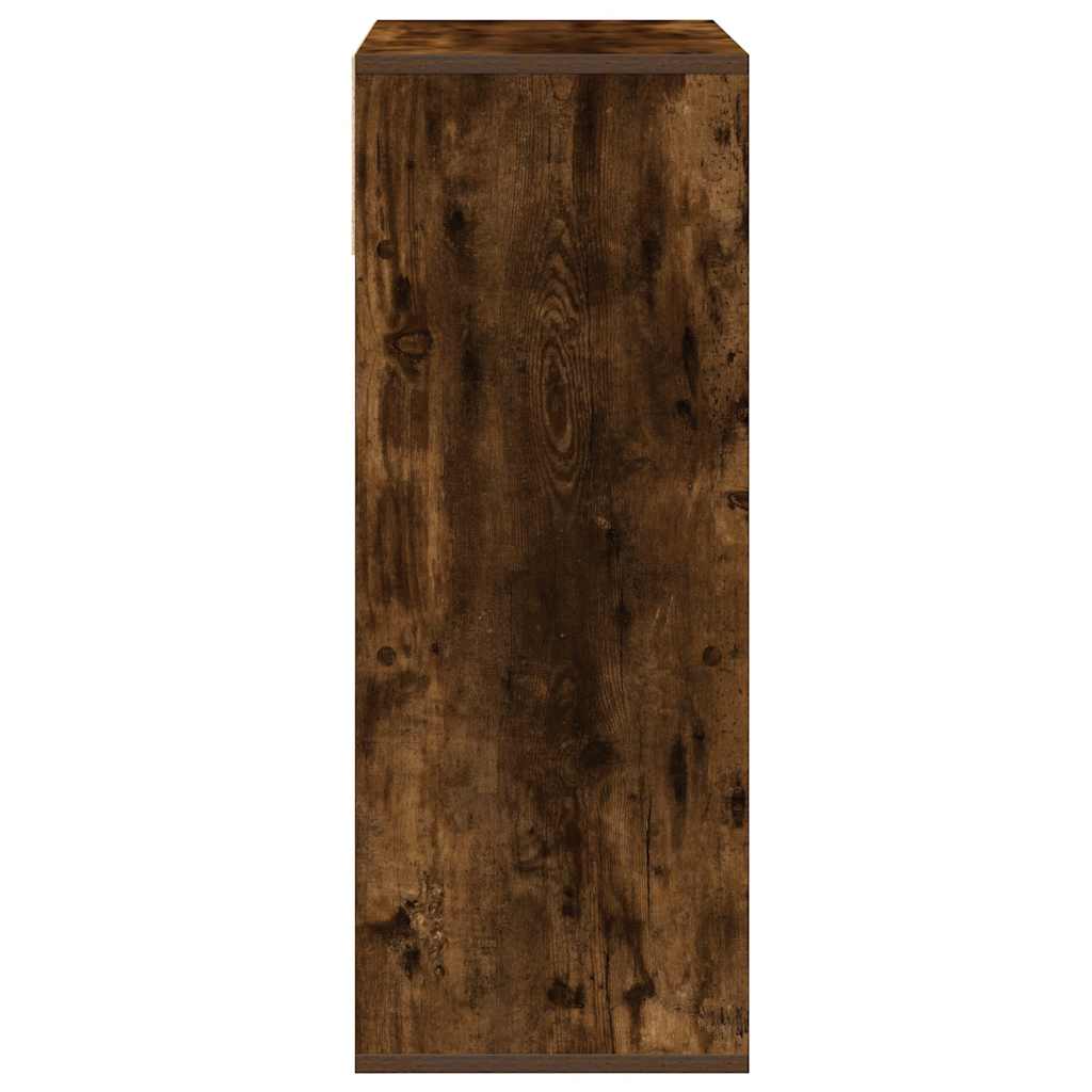 Bokhylle røkt eik 66x31x80 cm konstruert tre