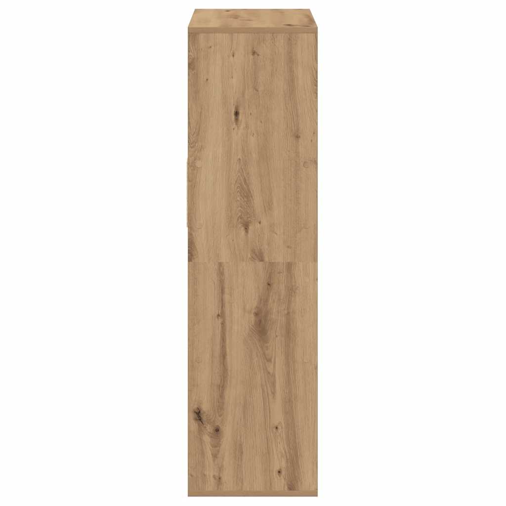 Bokhylle artisan eik 66x31x112 cm konstruert tre