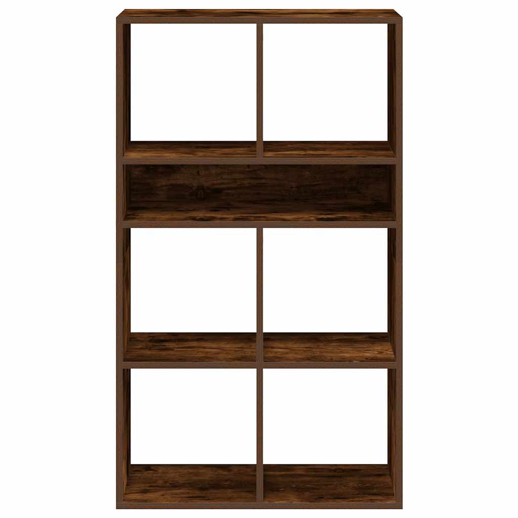 Bokhylle røkt eik 66x31x112 cm konstruert tre