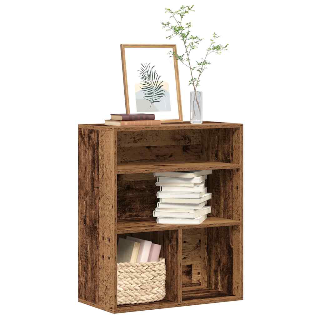 Bokhylle gammelt tre 60x30x71,5 cm konstruert tre