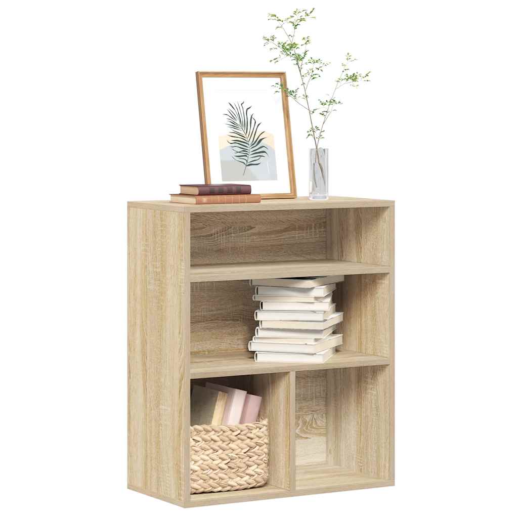 Bokhylle sonoma eik 60x30x71,5 cm konstruert tre vidaXL
