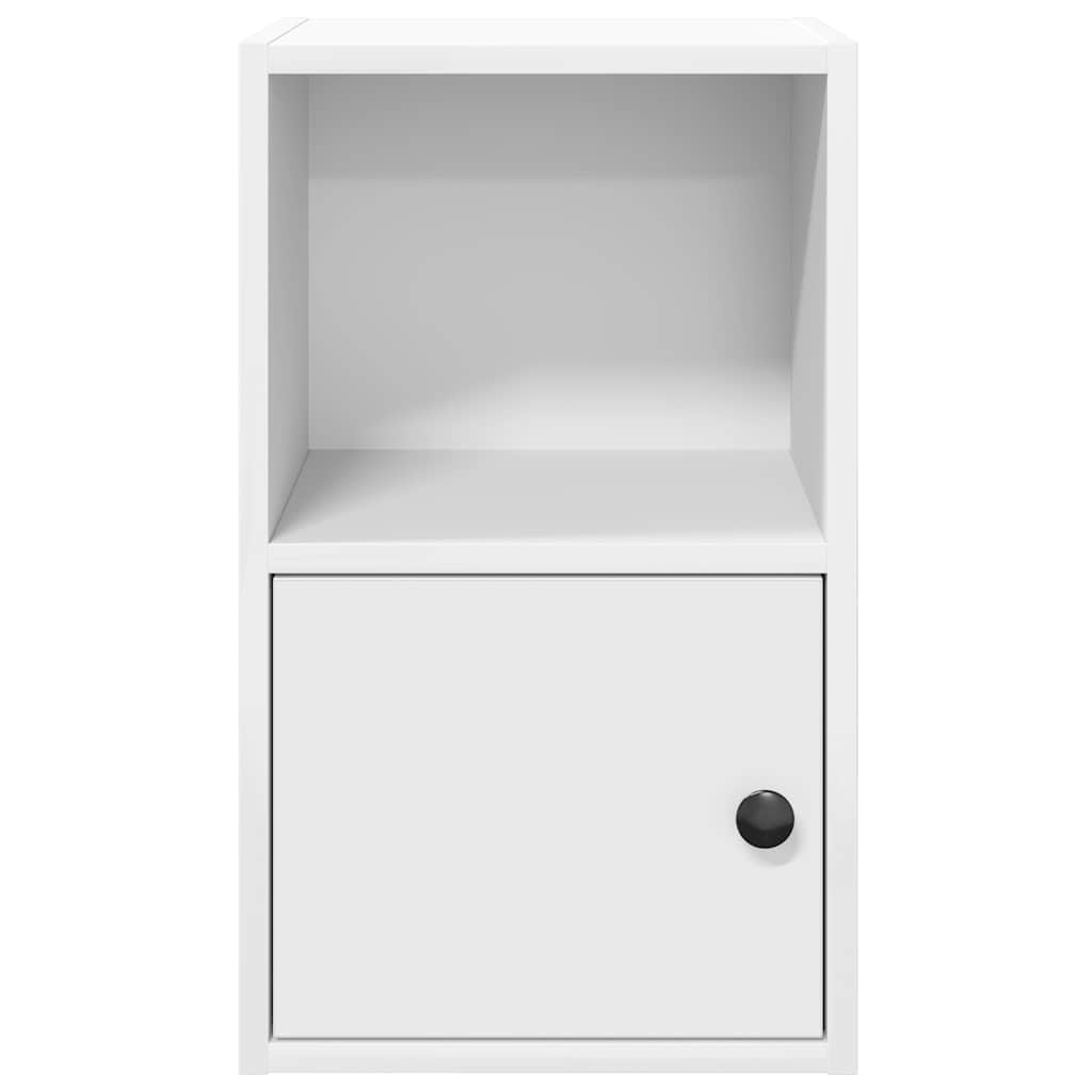 Bokhylle hvit 31x24x52 cm konstruert tre