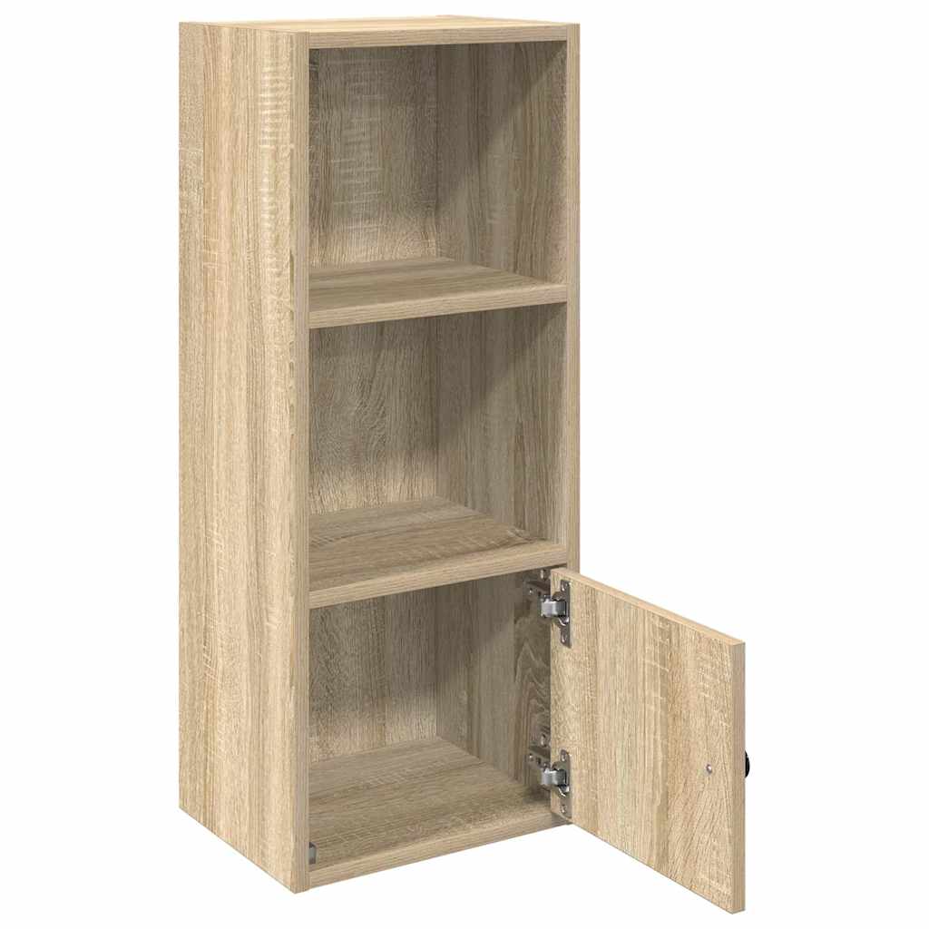 Bokhylle sonoma eik 31x24x77 cm konstruert tre