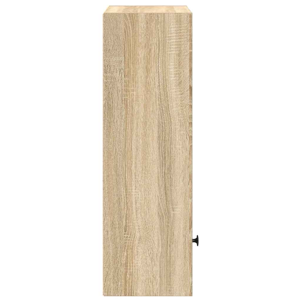 Bokhylle sonoma eik 31x24x77 cm konstruert tre