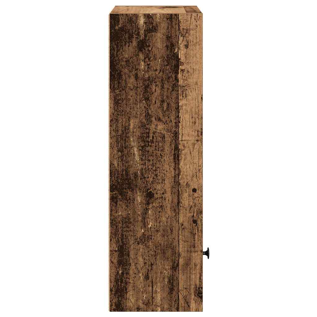 Bokhylle gammelt tre 31x24x77 cm konstruert tre vidaXL