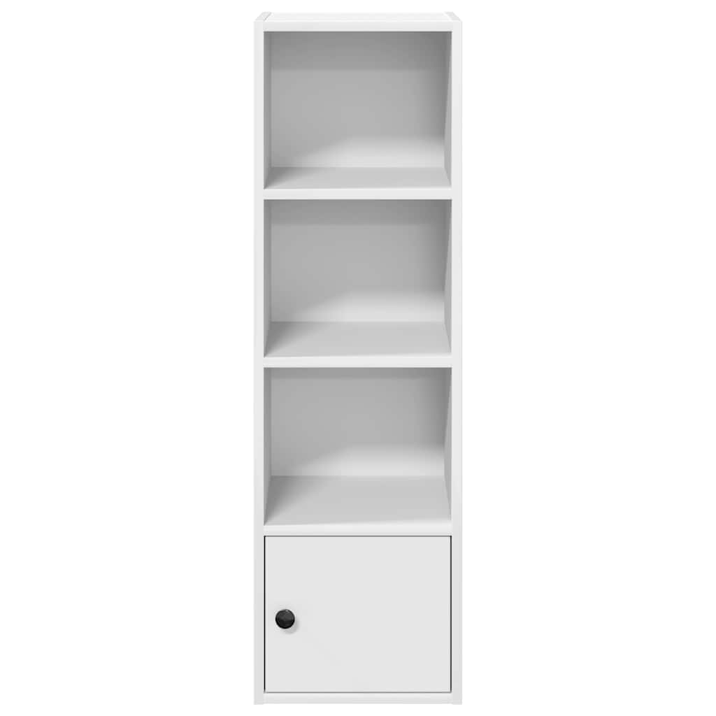 Bokhylle hvit 31x24x102 cm konstruert tre