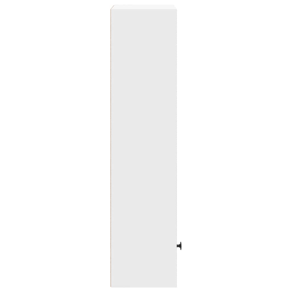 Bokhylle hvit 31x24x102 cm konstruert tre
