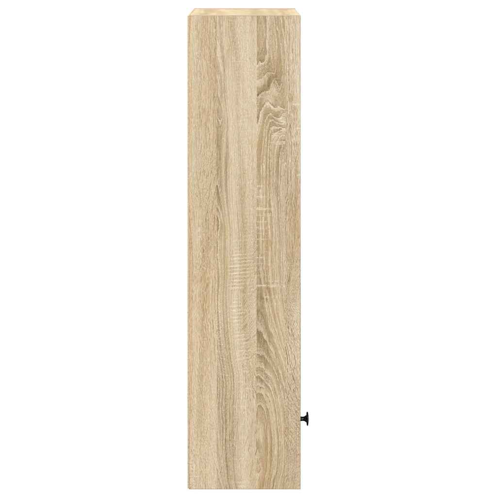 Bokhylle sonoma eik 31x24x102 cm konstruert tre vidaXL