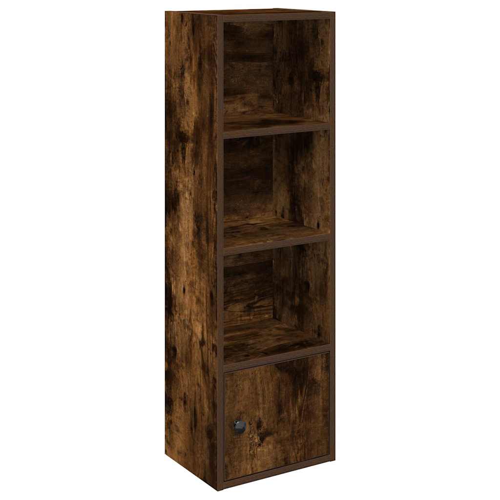 Bokhylle røkt eik 31x24x102 cm konstruert tre vidaXL