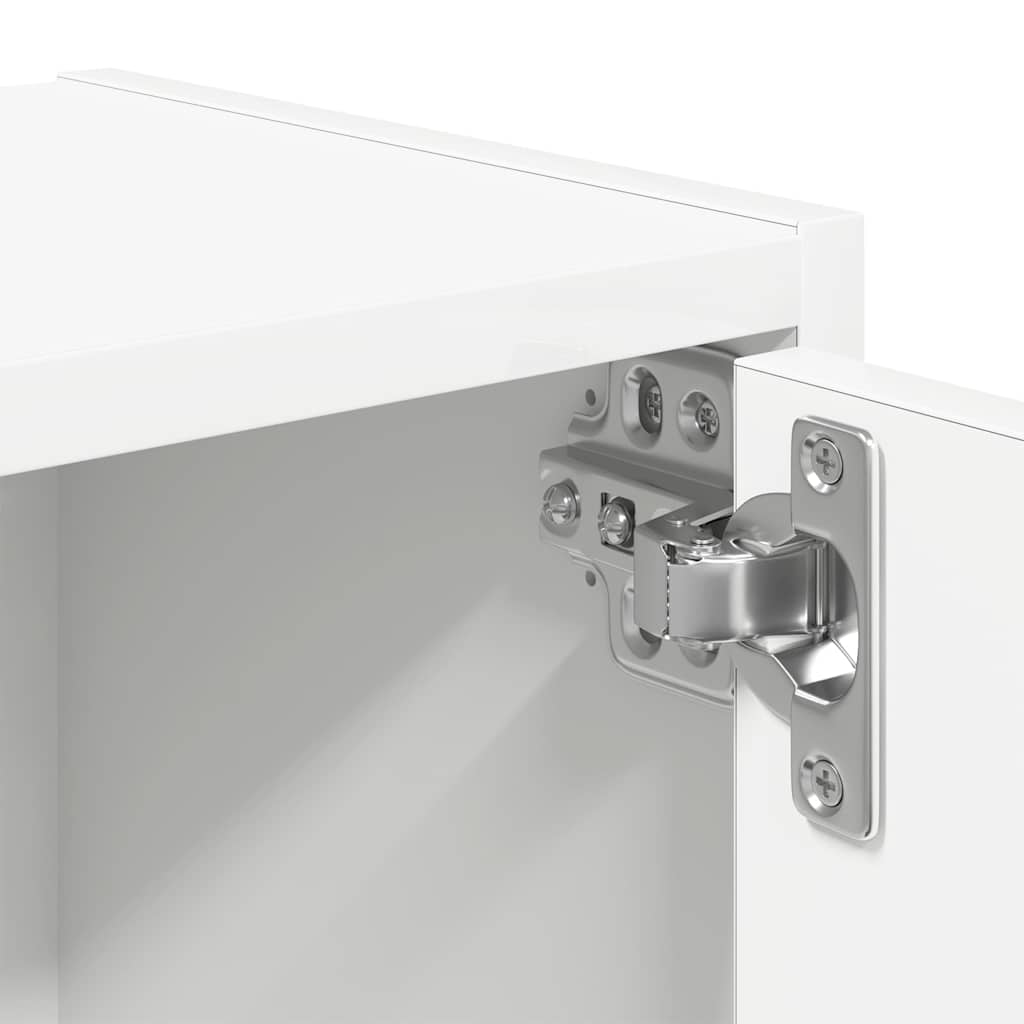 Bokhylle hvit 40x24x52 cm konstruert tre