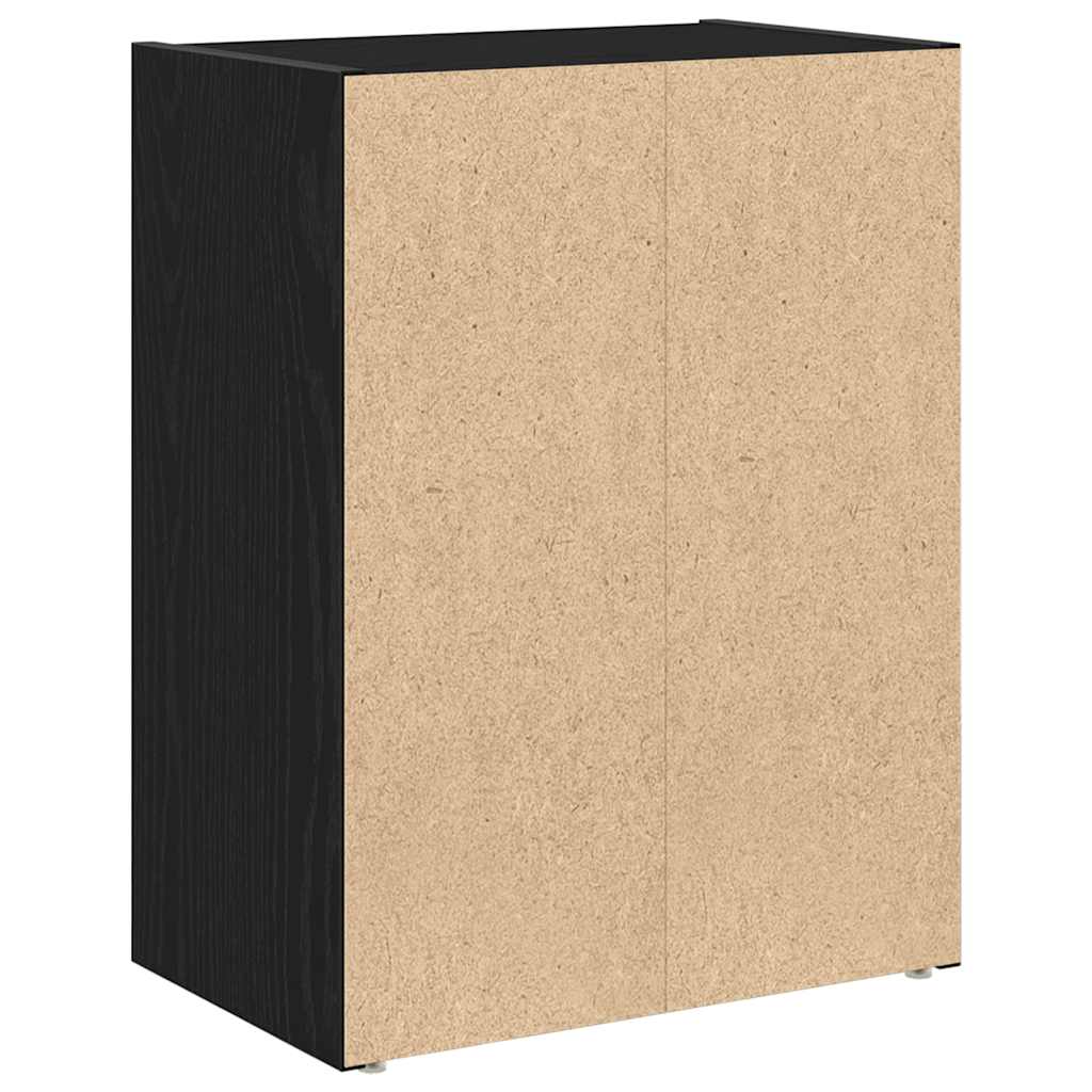 Bokhylle svart eik 40x24x52 cm konstruert tre