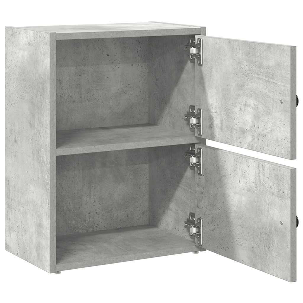 Bokhylle betonggrå 40x24x52 cm konstruert tre