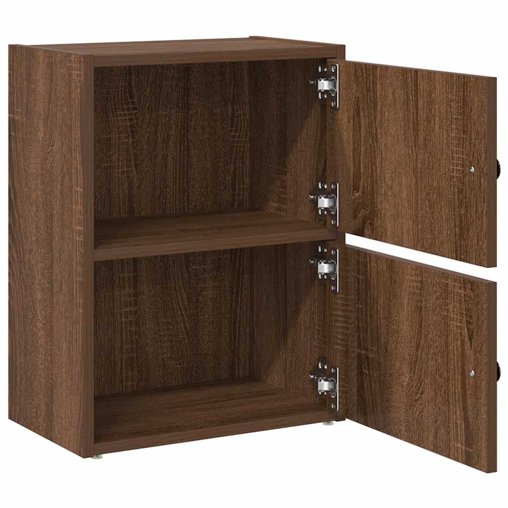 Bokhylle brun eik 40x24x52 cm konstruert tre