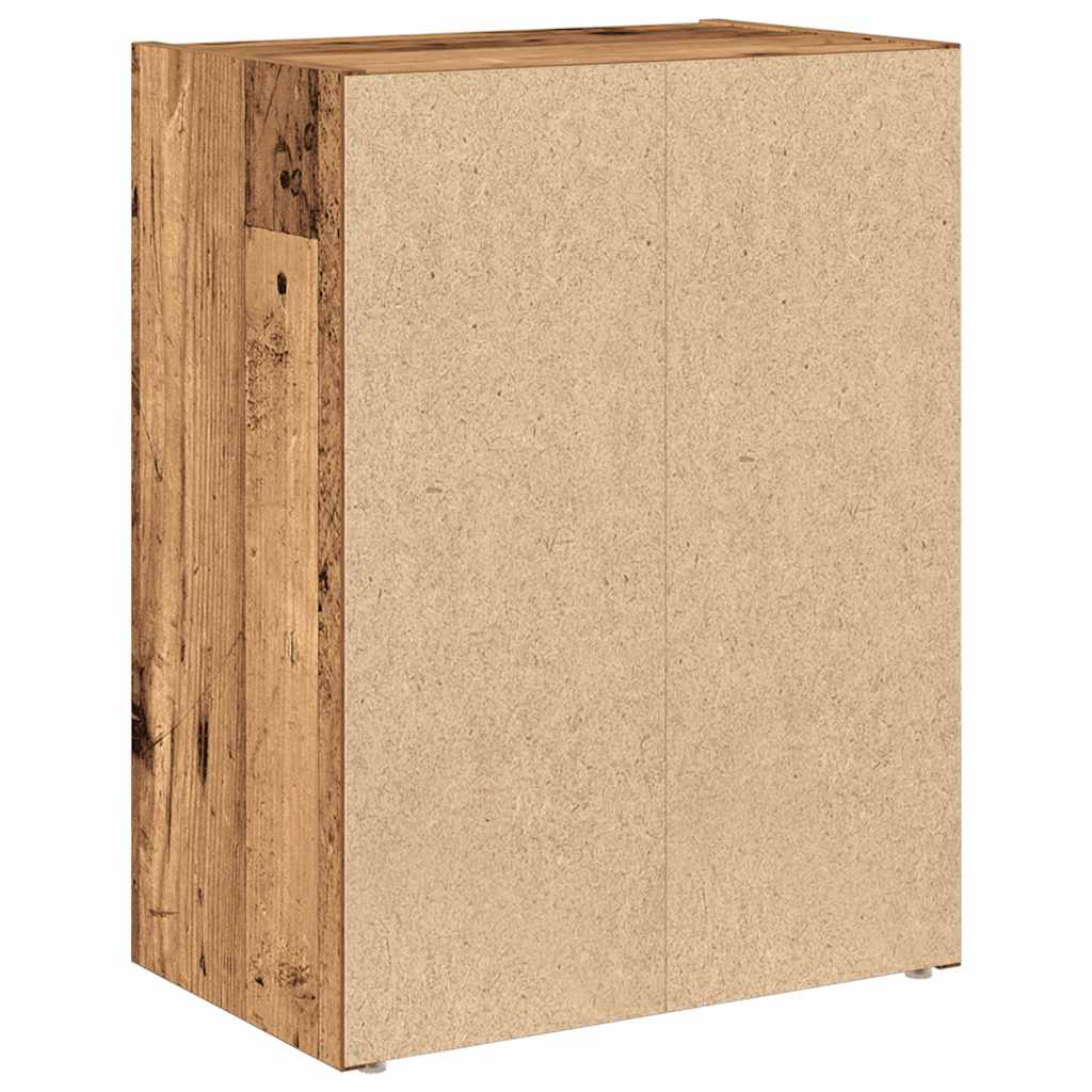 Bokhylle gammelt tre 40x24x52 cm konstruert tre