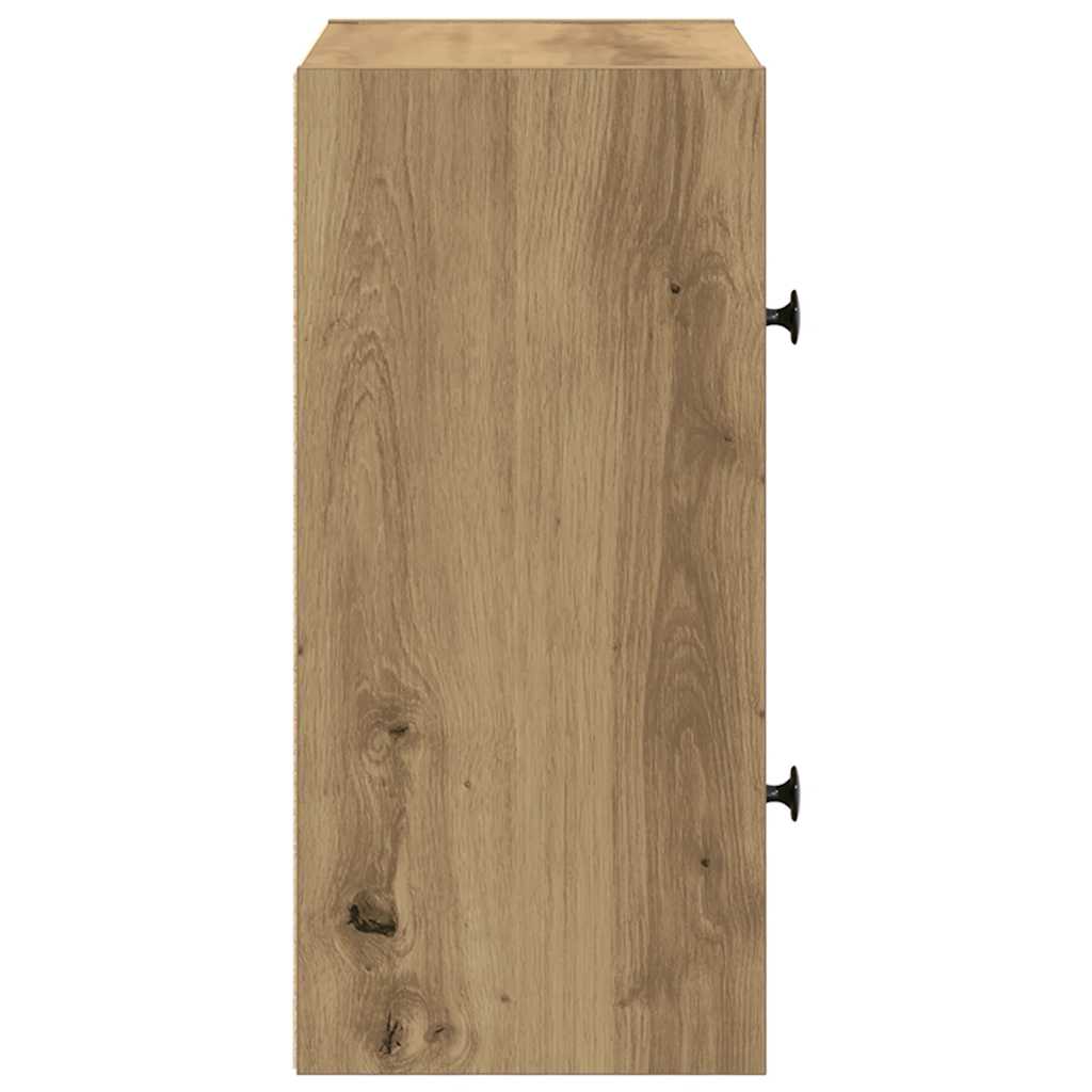 Bokhylle artisan eik 40x24x52 cm konstruert tre