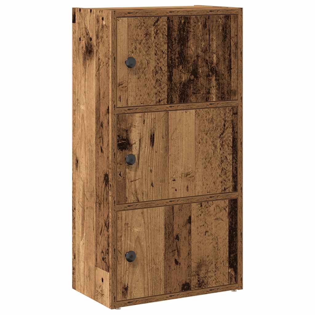 Bokhylle gammelt tre 40x24x77 cm konstruert tre