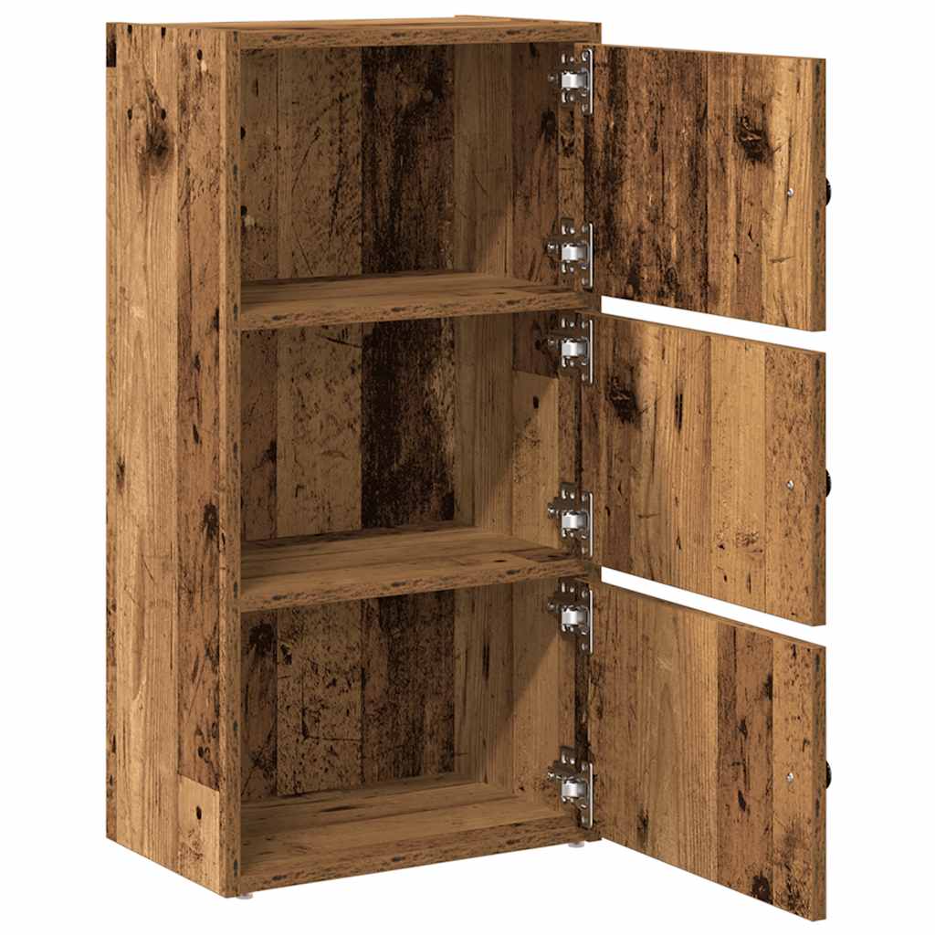 Bokhylle gammelt tre 40x24x77 cm konstruert tre