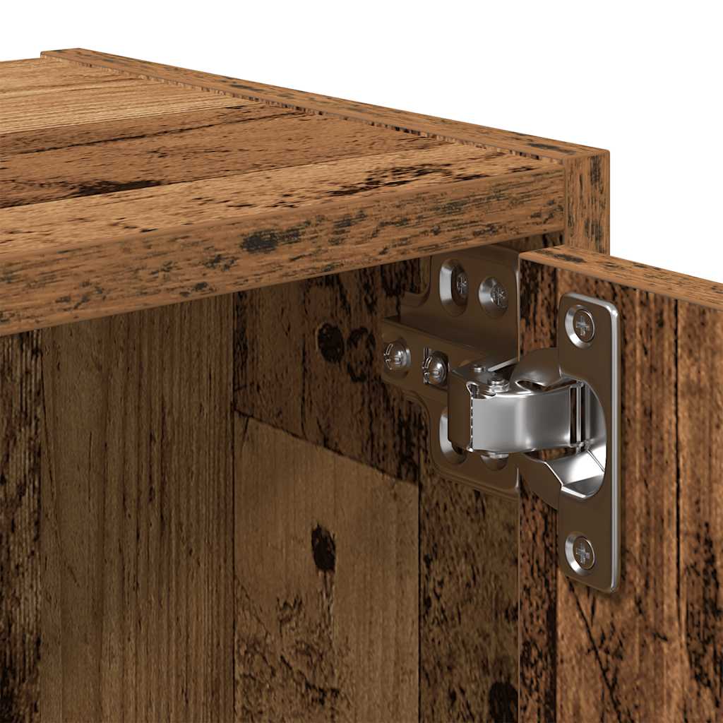 Bokhylle gammelt tre 40x24x77 cm konstruert tre