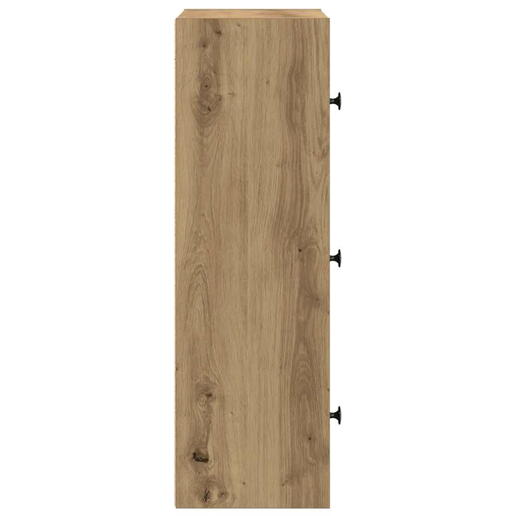 Bokhylle artisan eik 40x24x77 cm konstruert tre