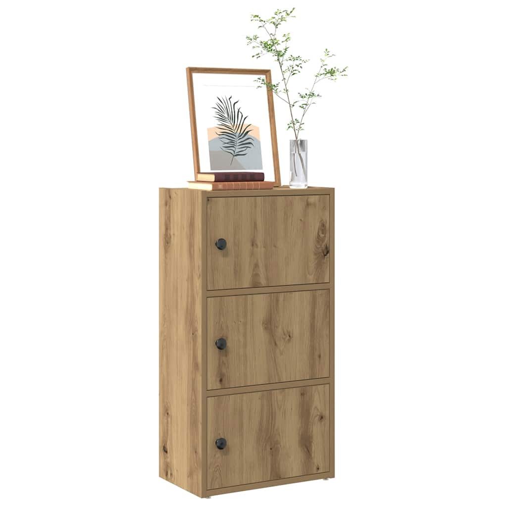 Bokhylle artisan eik 40x24x77 cm konstruert tre