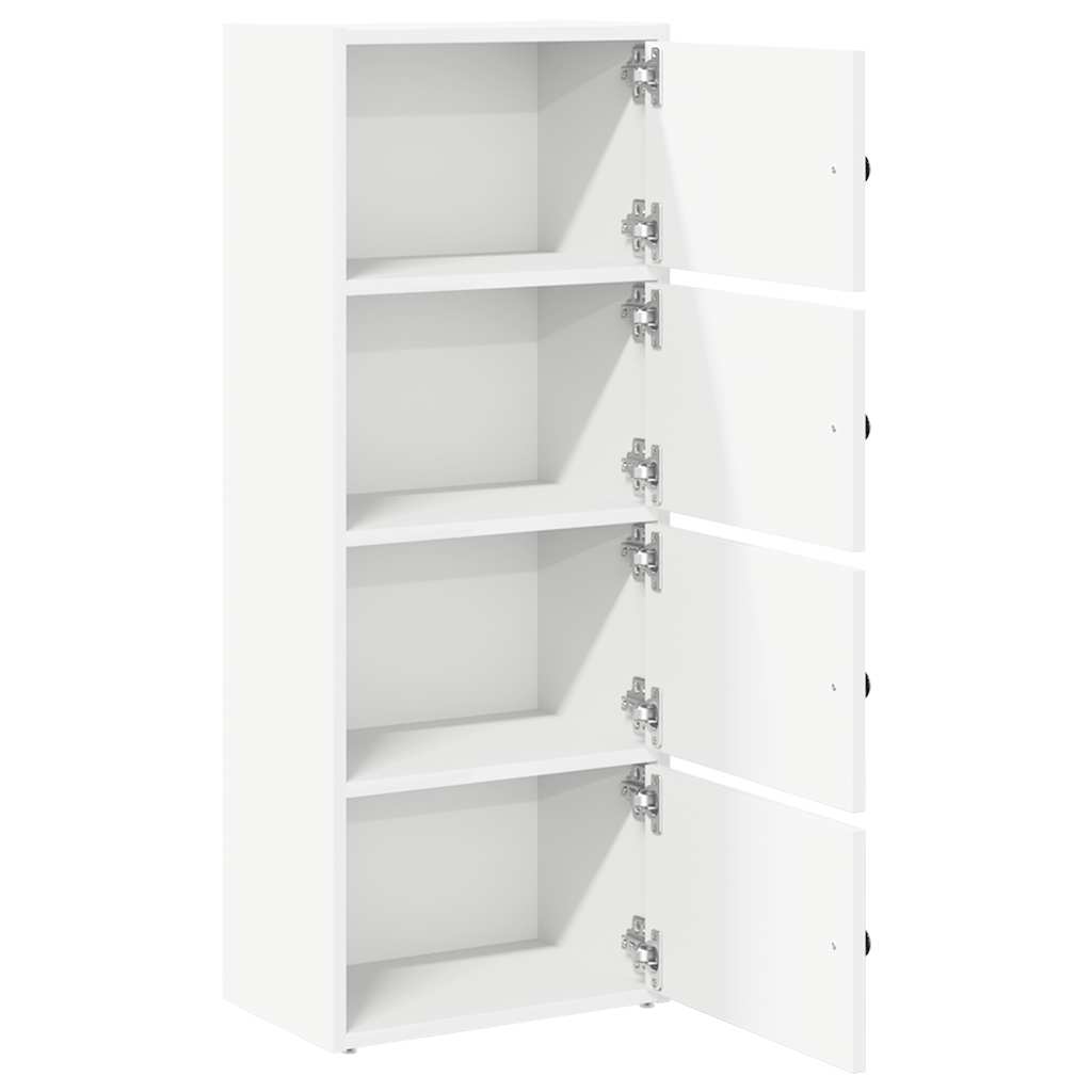 Bokhylle hvit 40x24x102 cm konstruert tre vidaXL