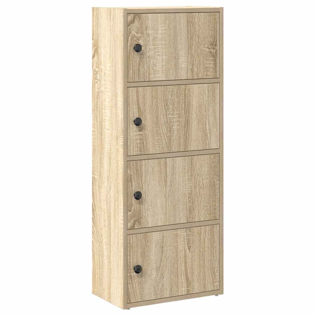 Bokhylle sonoma eik 40x24x102 cm konstruert tre vidaXL