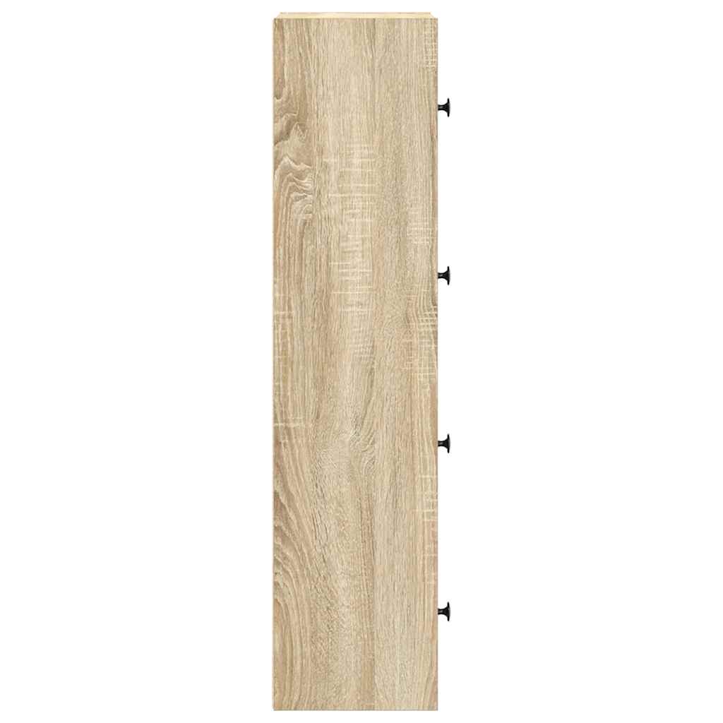 Bokhylle sonoma eik 40x24x102 cm konstruert tre vidaXL